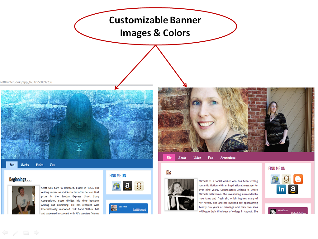 customisable banner images