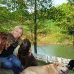 inglath cooper with her dogs